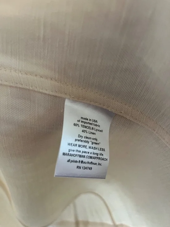 NWT Mara Hoffman Bernadetta Linen Tencel Coat in XXS - Picture 4 of 7